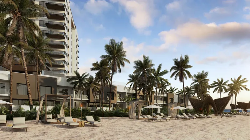 Playa privada de Yucalpetén Resort Marina en Progreso